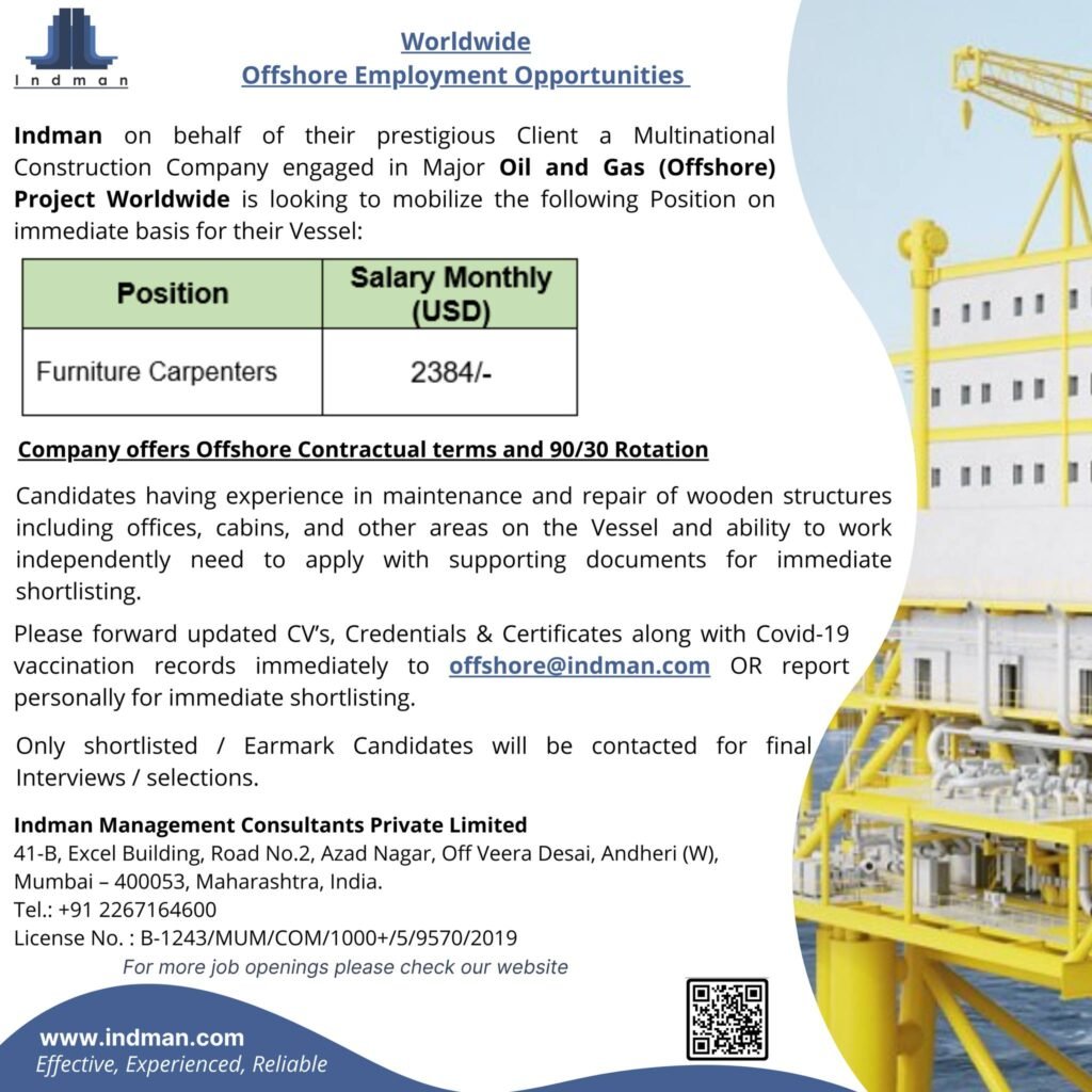 Free Offshore Job Recruitment